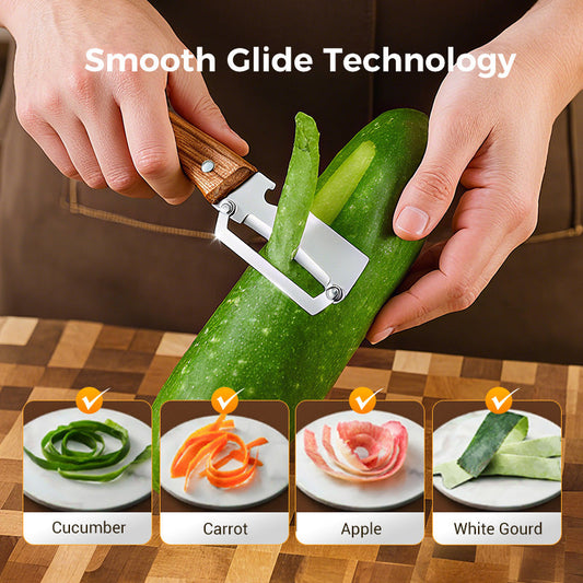 🥕 KÖP 2 FÅ 1 GRATIS! 🔥 Multifunktionell grönsaksskalare för köket – blad i rostfritt stål, ergonomiskt handtag och perfekt för frukt och grönsaker ✨