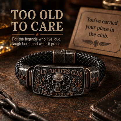 ☠️ Old Fuckers Club & Wild Freedom 🪓 | 2026 begrenset opplag av vintage-armbån