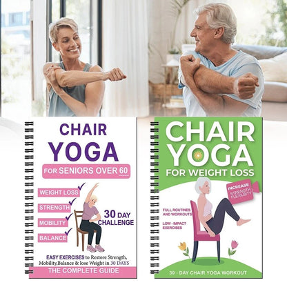 Den komplette guiden til stolyoga for eldre over 60: 40+ enkle øvelser med lav motstand for å gjenopprette styrke, mobilitet, balanse og komme i gang
