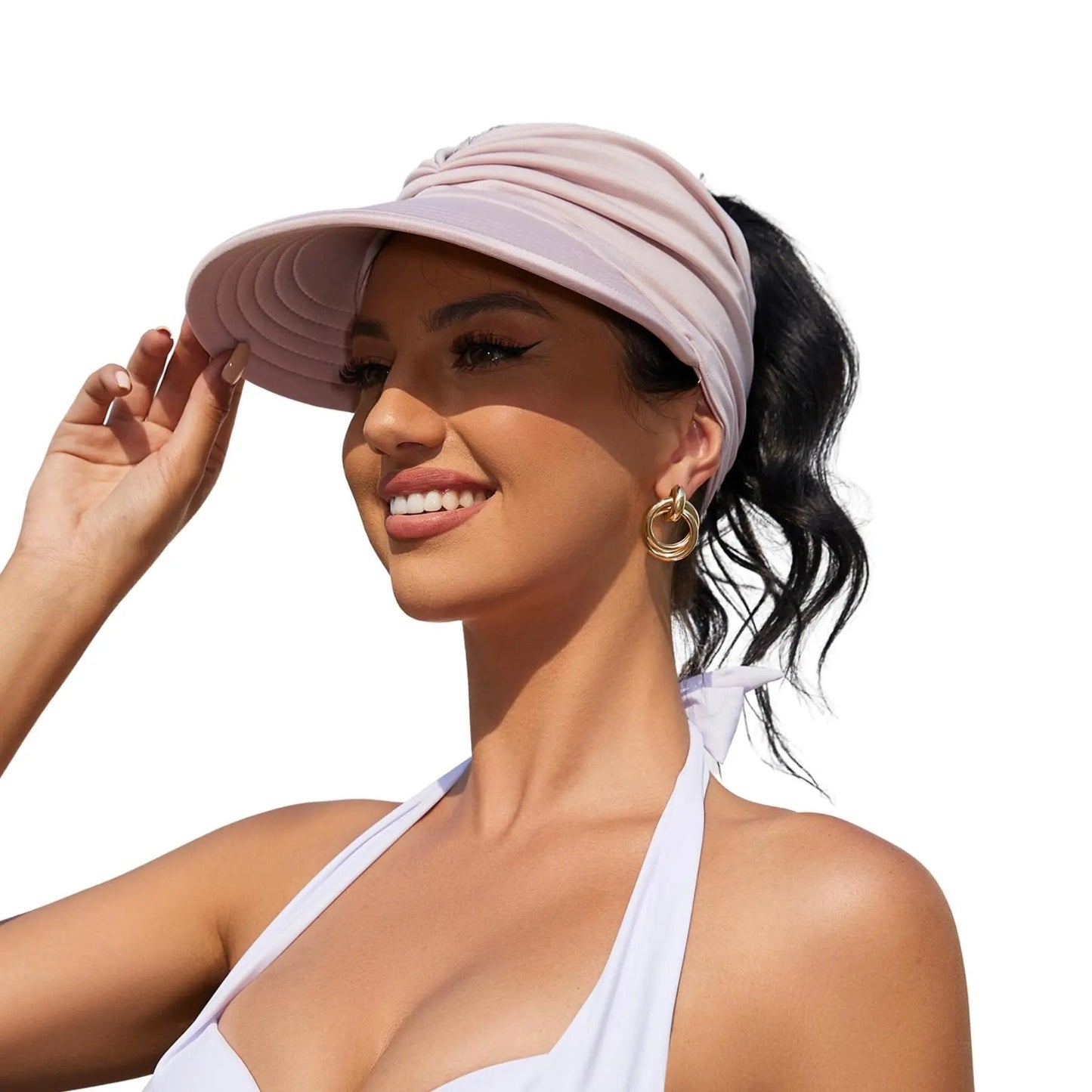 🔥Sista dagen – 50 % rabatt – Solskyddshatt för damer med UV-skydd UPF 50+