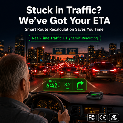 Head-Up Display (HUD) – GPS til bilen med digital hastighetsmåler