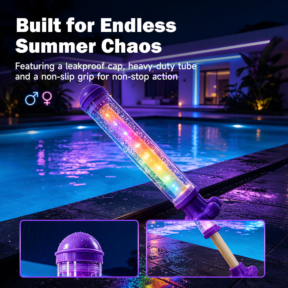 🌈 Färgglad fyrverkerivattenpistol – Sommarkul! Fantastiska vattensprutningseffekter! ✨