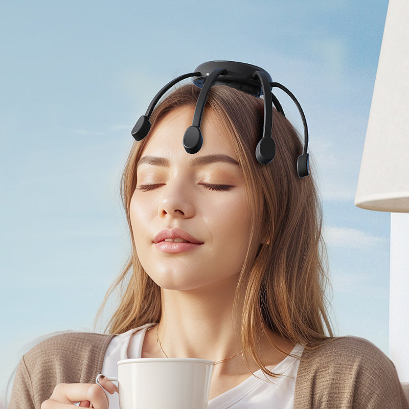 🐙 50 % RABATT NÅ! 💆‍♂️ Intelligent blekkspruthodemassasjeapparat – Avslappende elting, flere moduser og bærbart design