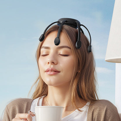 🐙 50 % RABATT NÅ! 💆‍♂️ Intelligent blekkspruthodemassasjeapparat – Avslappende elting, flere moduser og bærbart design