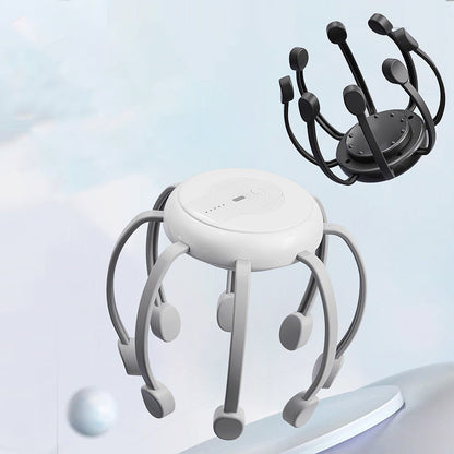 🐙 50 % RABATT NÅ! 💆‍♂️ Intelligent blekkspruthodemassasjeapparat – Avslappende elting, flere moduser og bærbart design