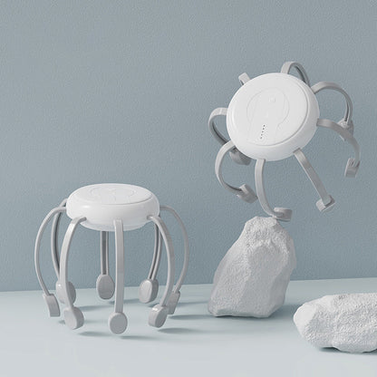 🐙 50 % RABATT NÅ! 💆‍♂️ Intelligent blekkspruthodemassasjeapparat – Avslappende elting, flere moduser og bærbart design