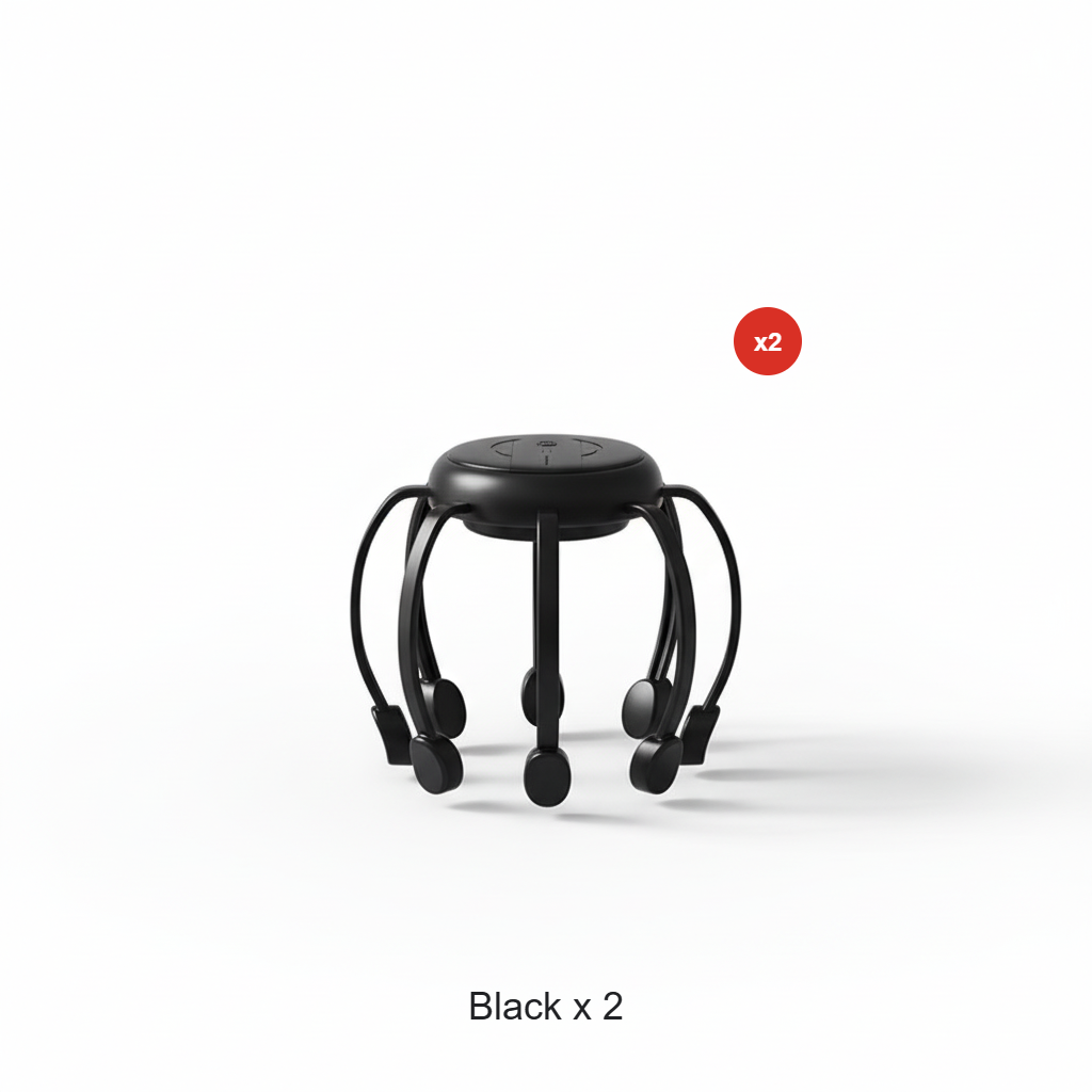 🐙 50 % RABATT NÅ! 💆‍♂️ Intelligent blekkspruthodemassasjeapparat – Avslappende elting, flere moduser og bærbart design